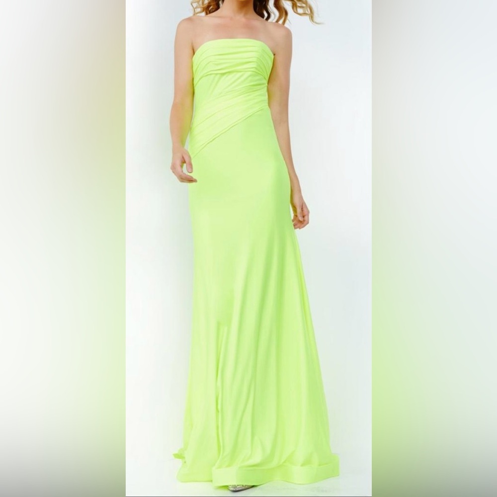 Elegant Lime Green Gown